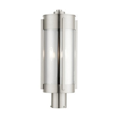 Livex Lighting Sheridan 2 - Light Post Light in Brushed Nickel