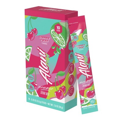 Alani Nu Energy Supplement Sticks - Cherry Twist - 2oz/10ct: Powder for Sports & Dieting