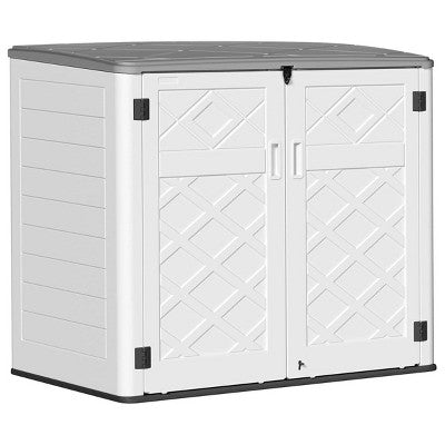 4.43 ft. W x 2.85 ft. D Durable Resin Storage Shed, Weather-Resistant Outdoor Storage Cabinet for Home, Patio and Garage