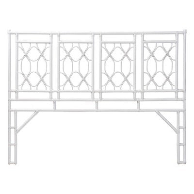 bali & pari King Size Sampson Rattan Standalone Headboard White