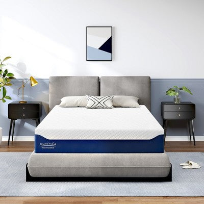 CSBDHOME 14 Inch Cooling Gel Infused Mattress for Pressure Relief, Bed in a Box CertiPUR-US Certified & Fiberglass Free