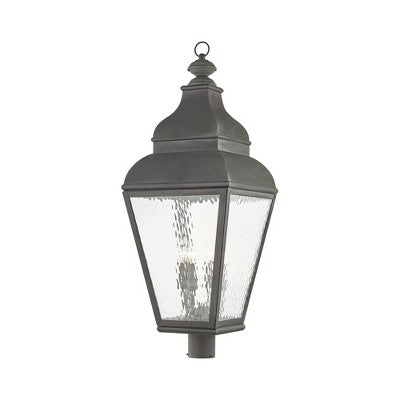 Livex Lighting Exeter 4 - Light Post Light in Charcoal
