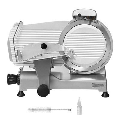 VEVOR Meat Slicer, 340W Electric Deli Food Slicer with 10" SUS420 Stainless Steel Blade and Built-in Sharpening Stone, 0-0.6 inch Adjustable Thickness