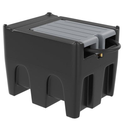 Portable Fuel Tank - 116 Gallon with 12V Electric Transfer Pump (10.6 GPM), Auto Shut-Off Nozzle, 360° Swivel Hose for Truck/Tractor/Farm/Marine