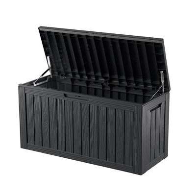 Decksplore 90 Gallon Deck Box Indoor/Outdoor Storage Box Space-Saving All-Weather