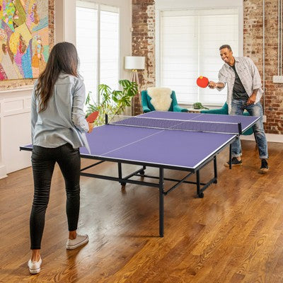 Portable Table Tennis Tables， Outdoor Ping Pong Table Game, Foldable Ping Pong Game Set ， Ping Pong Table Top with Net