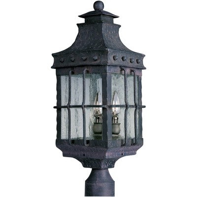 Maxim Nantucket 22 1/2" High Steel 3-Light Outdoor Post Mount Light