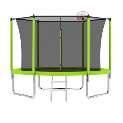 YUHAO Kids Trampoline，Outdoor Toys，8FT Green