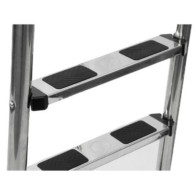 Pool Central 4-Step Stainless Steel In-Ground Swimming Pool Ladder - 72"