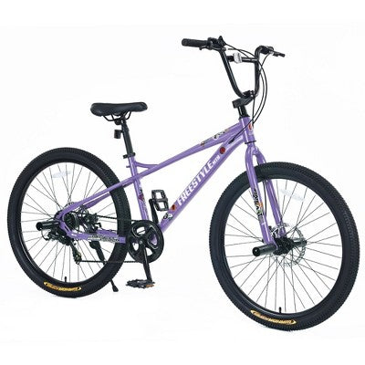 PAGED 700C Hybrid Bike, 24 Speed Road Bike, High-Performance City Bicycle with Front and Rear Disc Brakes for Men & Women