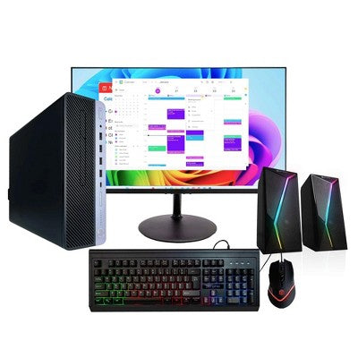 Refurbished HP ProDesk 600G4 Desktop Computer-Intel i5-AMD Radeon RX 550-16GB RAM-1TB SSD-Keyboard & Mouse-Speaker-Win 11 Pro-Manufacturer Refurbished