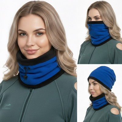 5 Star Super Deals Neck Warmer Winter Double Layer Neck Gaiter - Soft Fleece Circle Loop Scarf Multi 20 in 1 Tube Headwear Face Covering