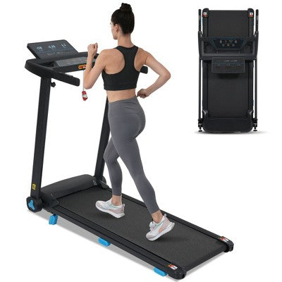 PAGED Treadmill with 3 Level Incline and 12 Preset Programs, Foldable Walking Pad Treadmill for Home, 300 LB Capacity