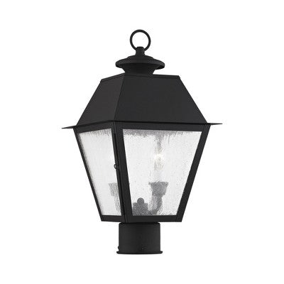 Livex Lighting Mansfield 2 - Light Post Light in Black