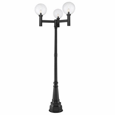 Z-Lite Laurent 3 - Light Post Light in Black