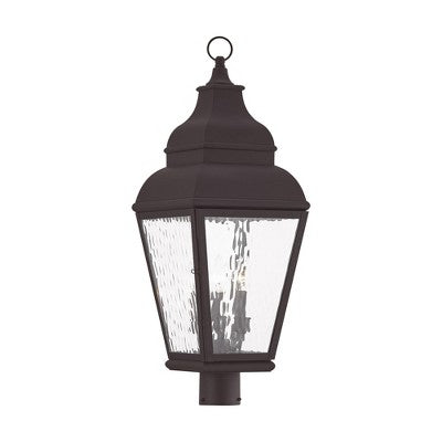 Livex Lighting Exeter 3 - Light Post Light in Bronze