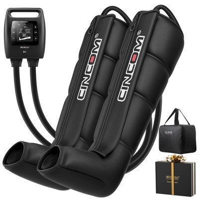 CINCOM Leg Massager – Sequential Compression Boots for Foot, Calf & Thigh, Improves Circulation, Ideal for Athletes & Home