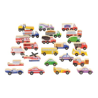 Kaplan Early Learning Wooden Transportation Set - Set of 24