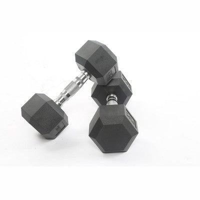 Hex Dumbbell Set ( Black) – PEV Coated Strength Training Weights for Home Gym & Fitness Workouts