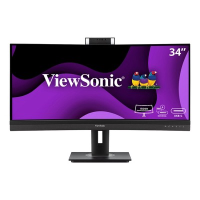 Refurbished: ViewSonic VG3457CV 34" UWQHD 1440p Video Conferencing Docking Monitor - Manufacturer Refurbished