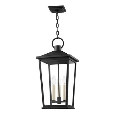 Troy Lighting Soren 3 - Light Pendant in Black Clear Shade