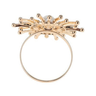 Unique Bargains Napkin Rings Fireworks Shape Stainless Steel 1 Pc