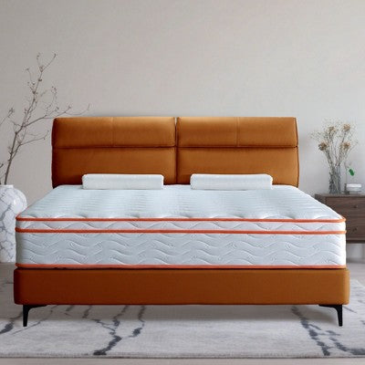 PAGED Mattress 10 Inch Hybrid Mattress Fiberglass Free Bed Matress with Memory Foam & Pocket Spring for Breathable Comfort