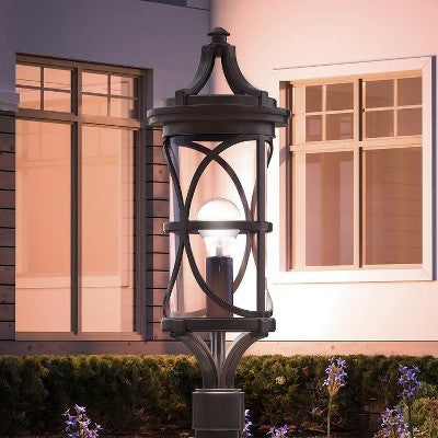 Urban Ambiance Luxury Rustic Outdoor Post / Pier Light, 26-1/2" x 9", Olde Bronze Finish, UHP1180