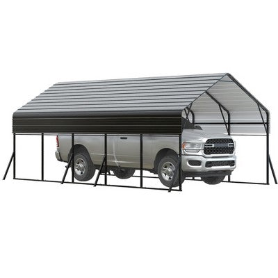 Acekool Metal Carport, Heavy Duty Carport Kit with Reinforced Frame and Anchors