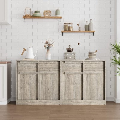 Sideboard Buffet Cabinet with 2 /4Drawers, 31.5" /62.4"Large Coffee Cabinet with Storage, Modern Storage Buffet Table for Kitchen Dining Room