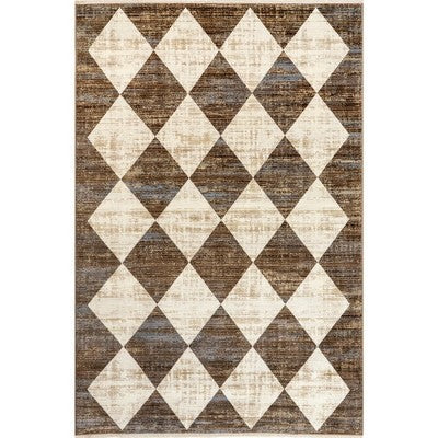 Nuloom Meline Checkered Fringe Indoor Area Rug