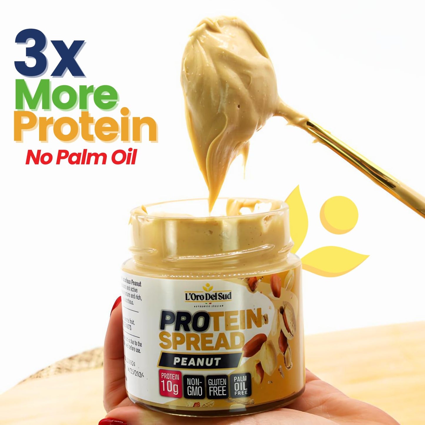 LOro Del Sud, Peanut Butter Protein Spread, 7oz (200g)