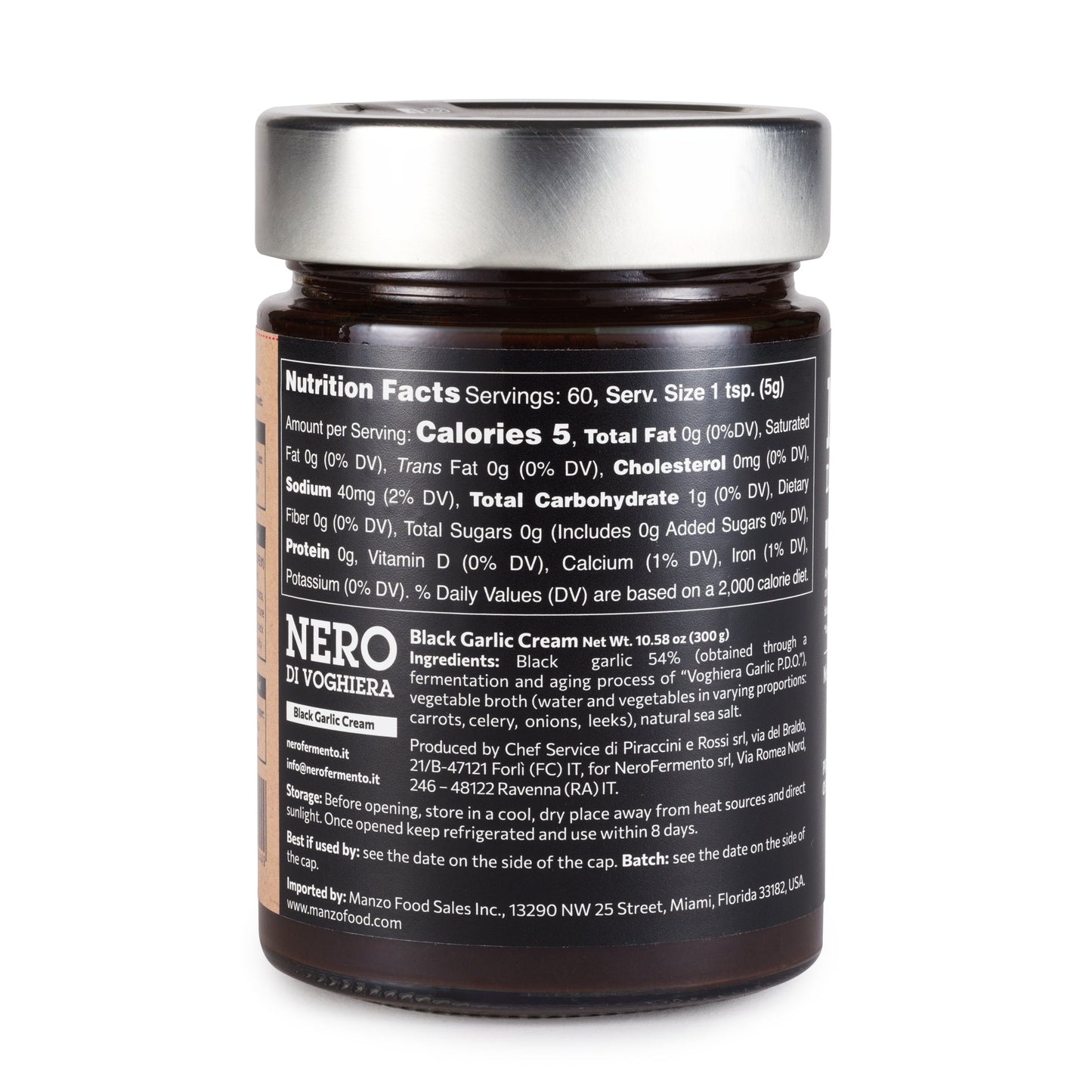 NERO FERMENTO Italian Black Garlic Cream 10.58 oz (300 g)
