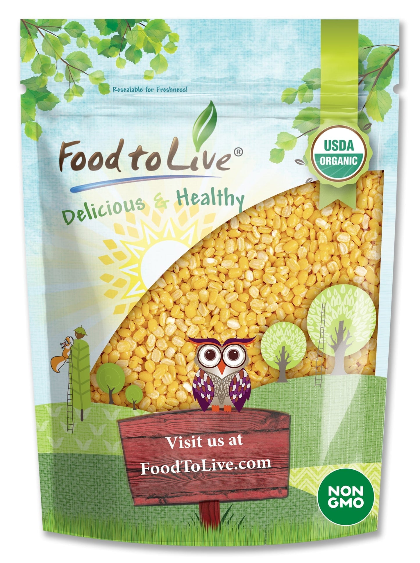 Organic Mung Dal, 6 Pounds ?Non-Gmo, Vegan, Raw ?By Food To Live