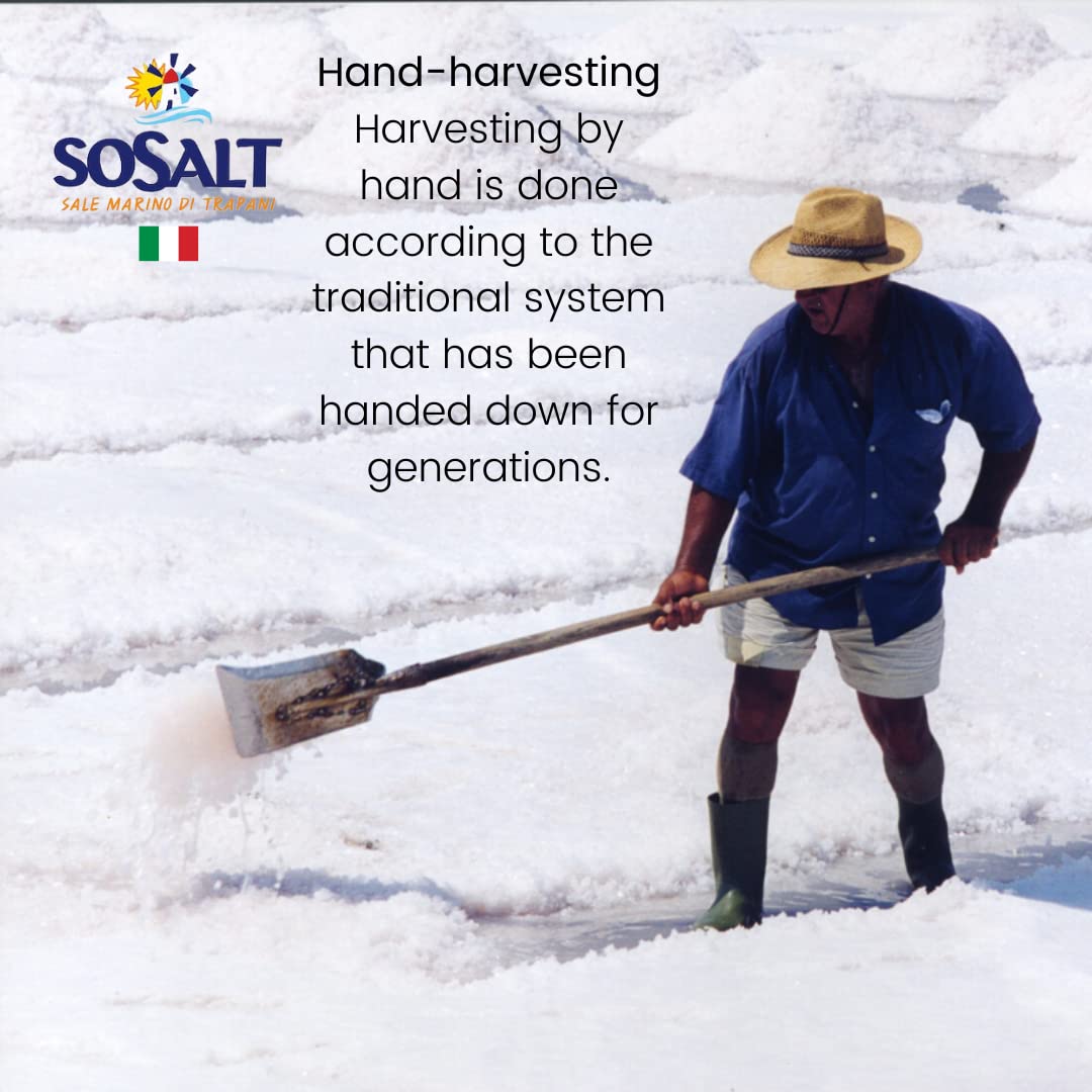 SoSalt, Fine Sea Salt from Sicily, 22 lb (10kg)
