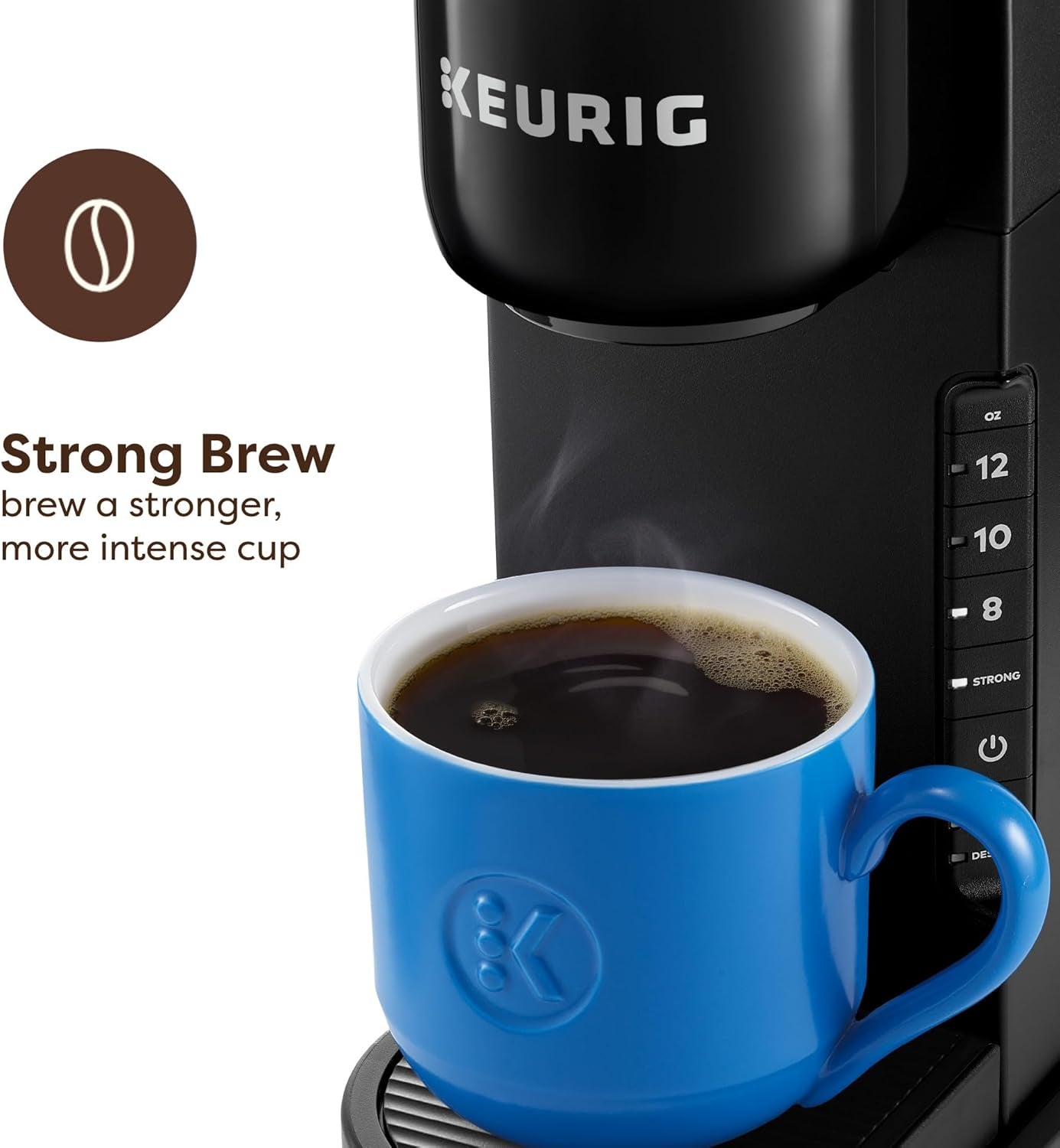 K-Express Single Serve Coffee Maker – Strong Brew Option, 42Oz Reservoir, Sleek Design for Holiday Hosting & Gifting, Black