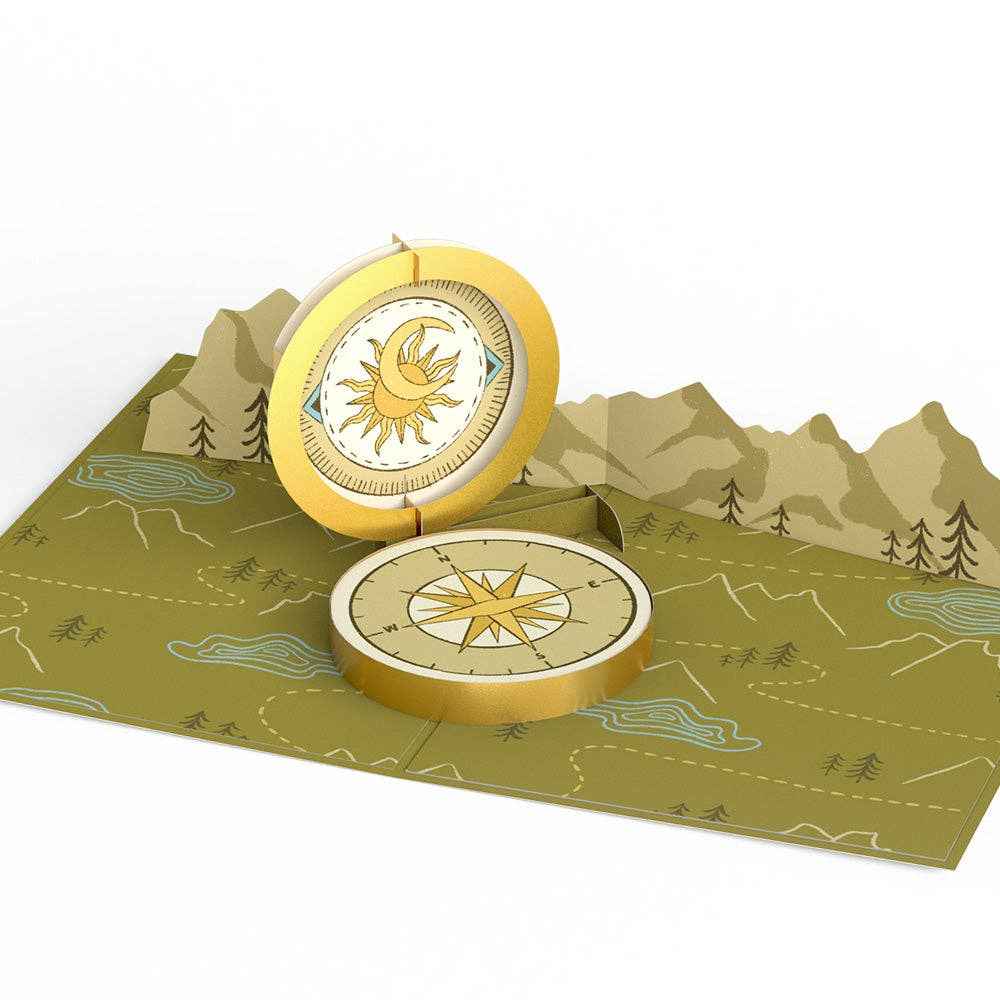 5x7" Guiding Compass Pop-Up Card