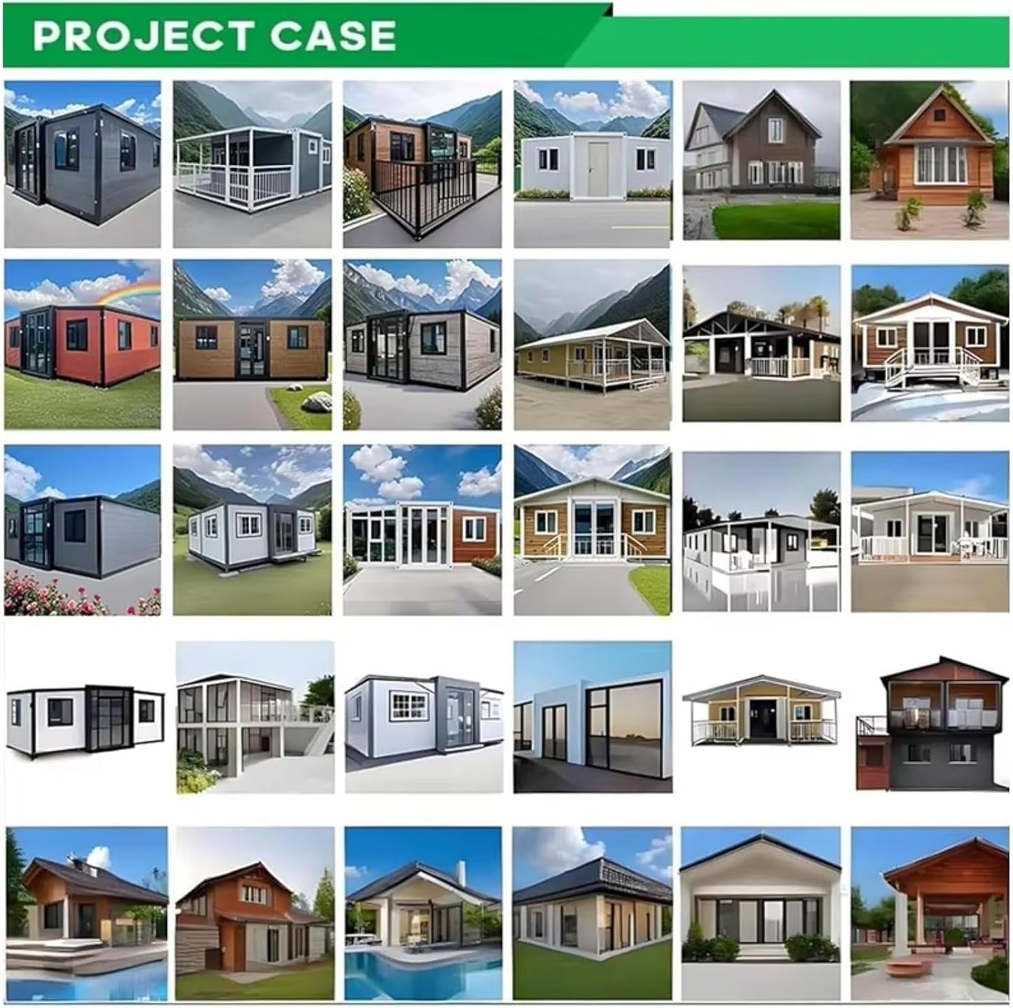 Prefab Tiny Home for Sale, Container House, Tiny House to Live in for Adults, Portable Modular Tiny Home with 2 Bedrooms 1 Full Bathroom & Kitchen, Prefabricated Expandable Mobile Tiny Homes for Sale