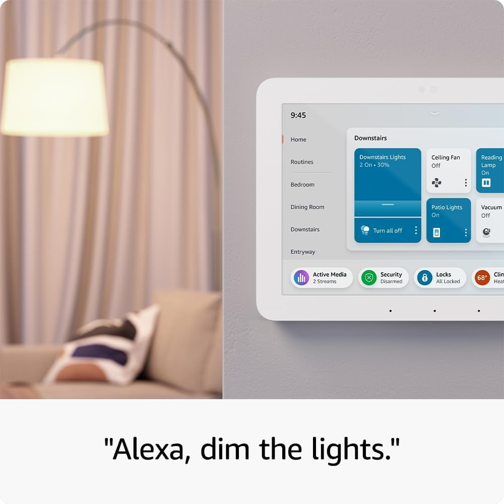 Like-New  Echo Hub | 8” Smart Home Control Panel with Alexa | Compatible with Thousands of Devices