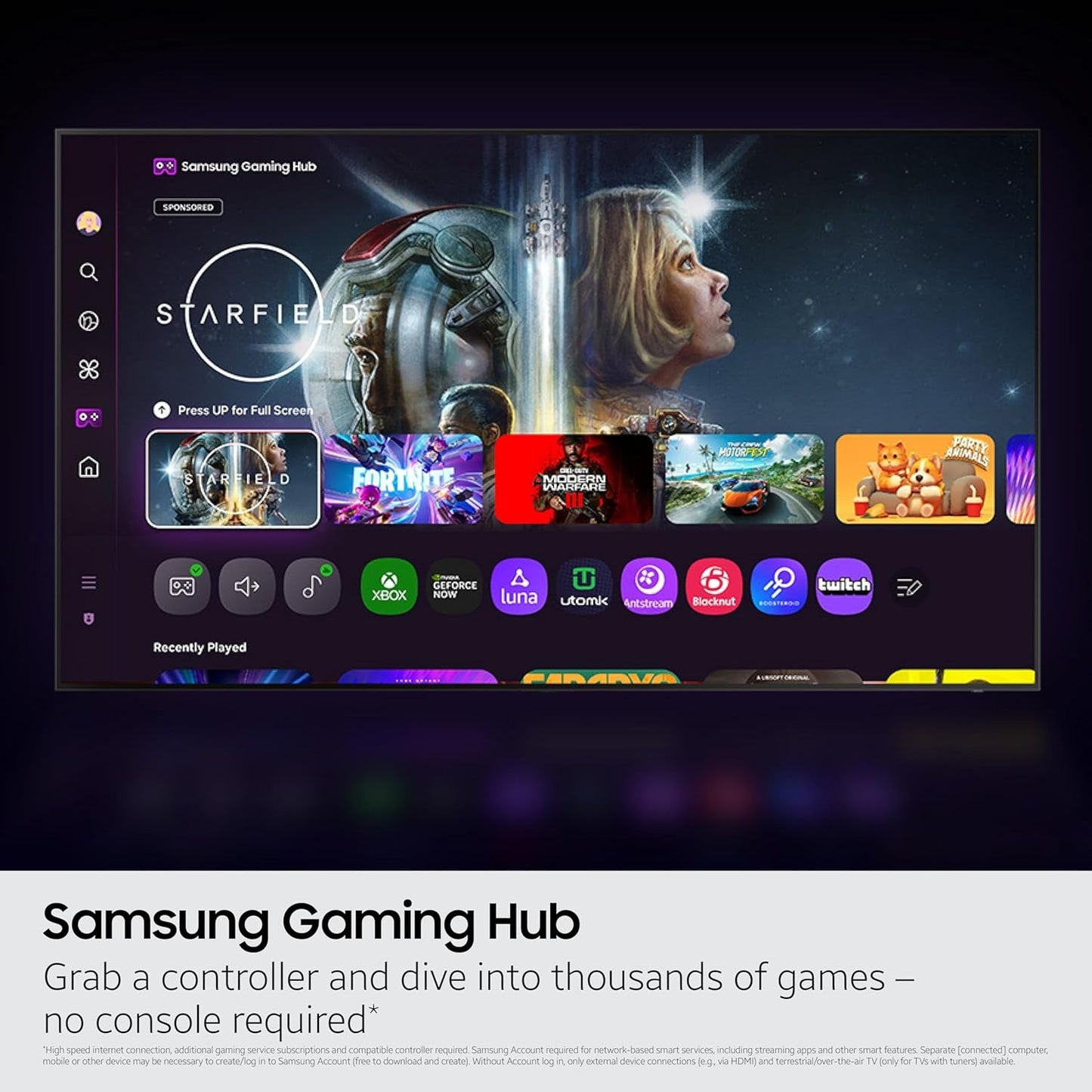 75-Inch Class QLED Q7F Series  Vision AI Smart TV (2025 Model, 75Q7F) Quantum HDR, Object Tracking Sound Lite, Q4 AI Gen1 Processor, 4K Upscaling, Gaming Hub, Alexa Built-In