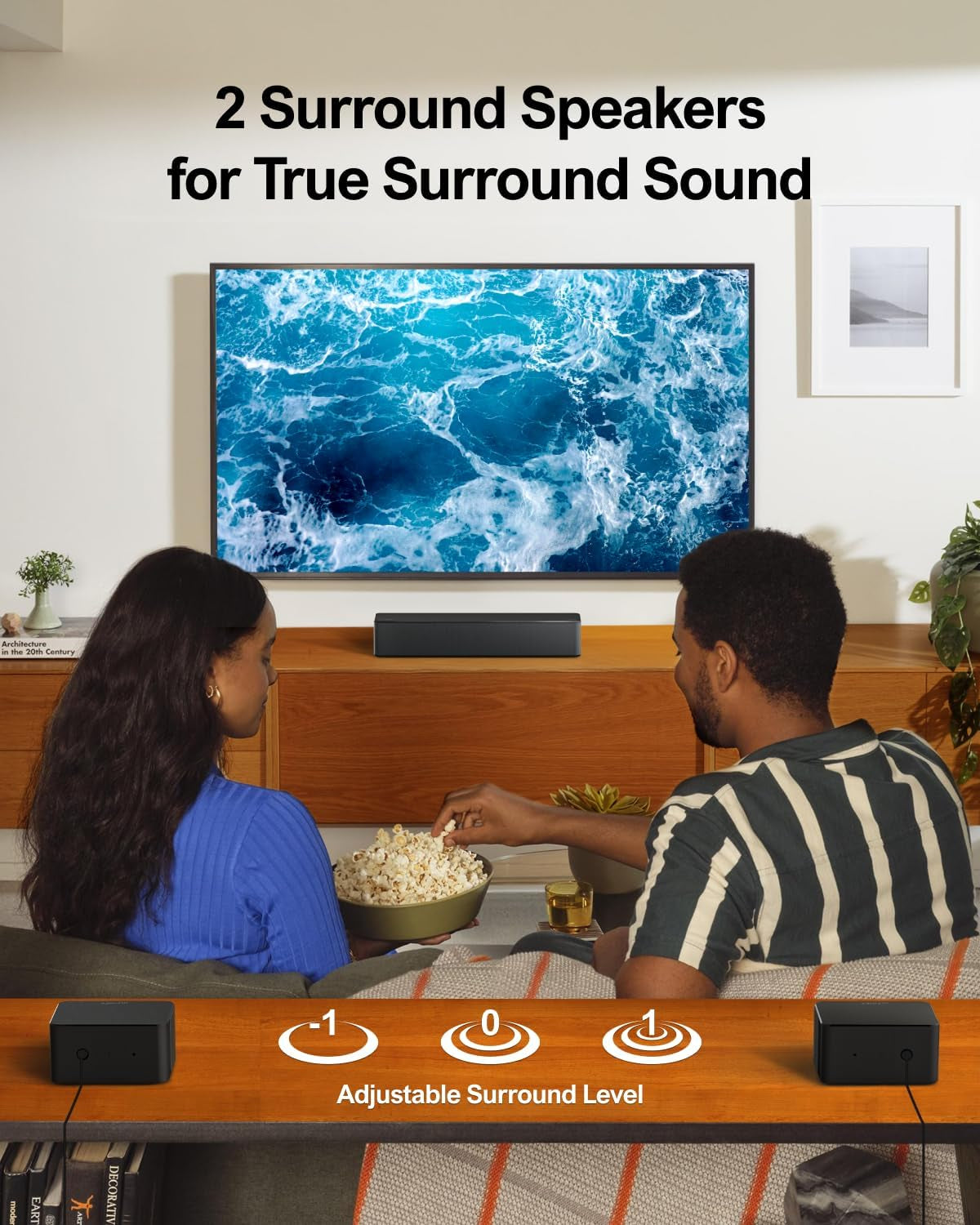 5.1 Sound Bar with Dolby Atmos, 410W Surround Sound System for TV, 3D Sound Bars for Smart TV with Subwoofer, Adjustable Surround and Bass, Home Audio Soundbars for TV, HDMI Earc, Poseidon D60