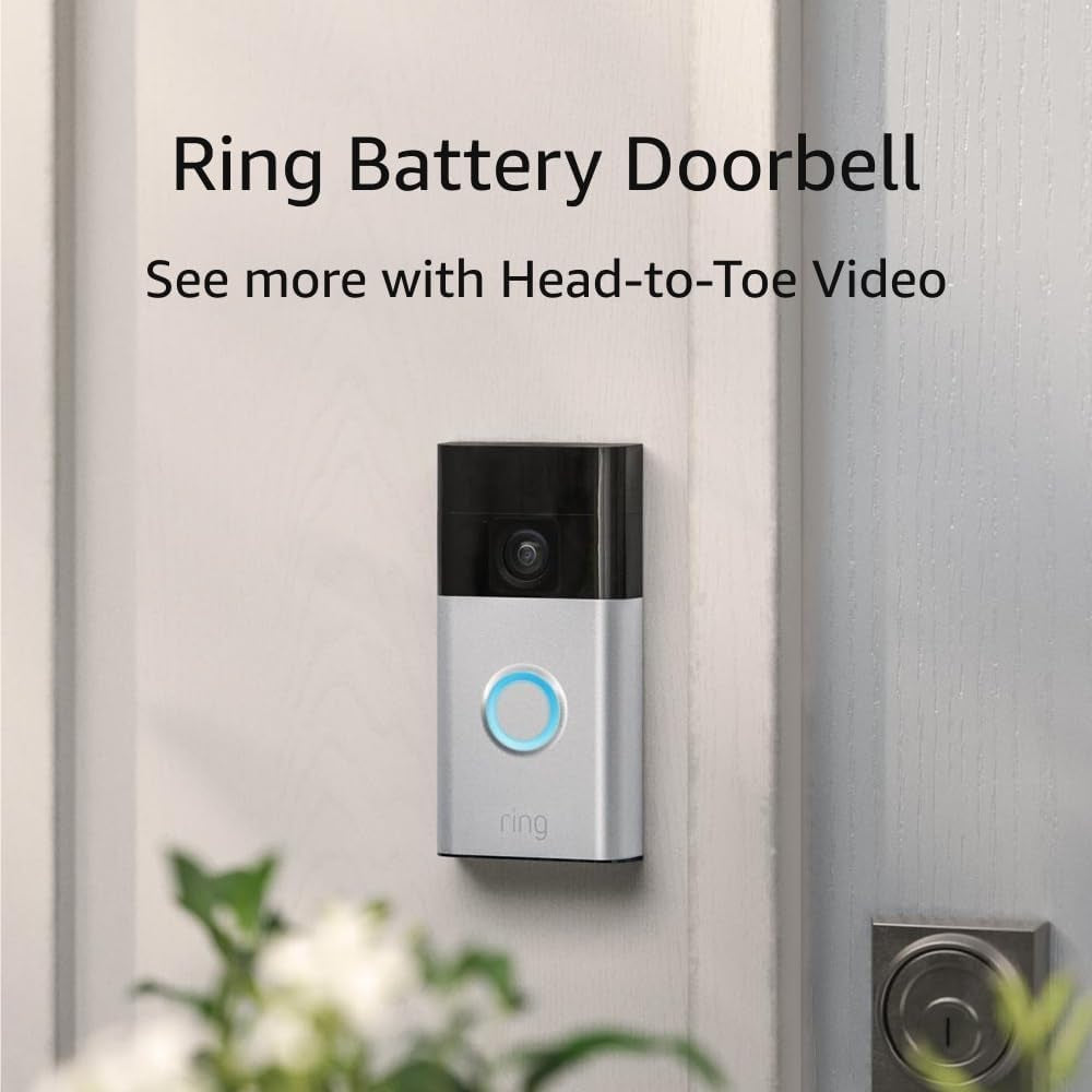 Echo Show 8 with Ring Battery Doorbell (Newest Model), with Alexa+ Early Access