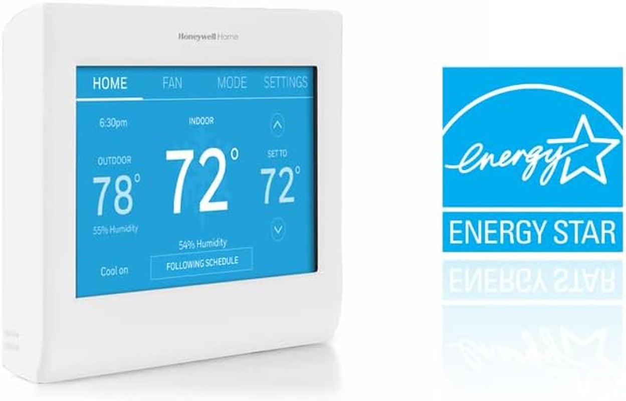 RTH9600WF Smart Color Thermostat ENERGY STAR Wi-Fi Programmable Touchscreen Alexa Ready - C-Wire Required