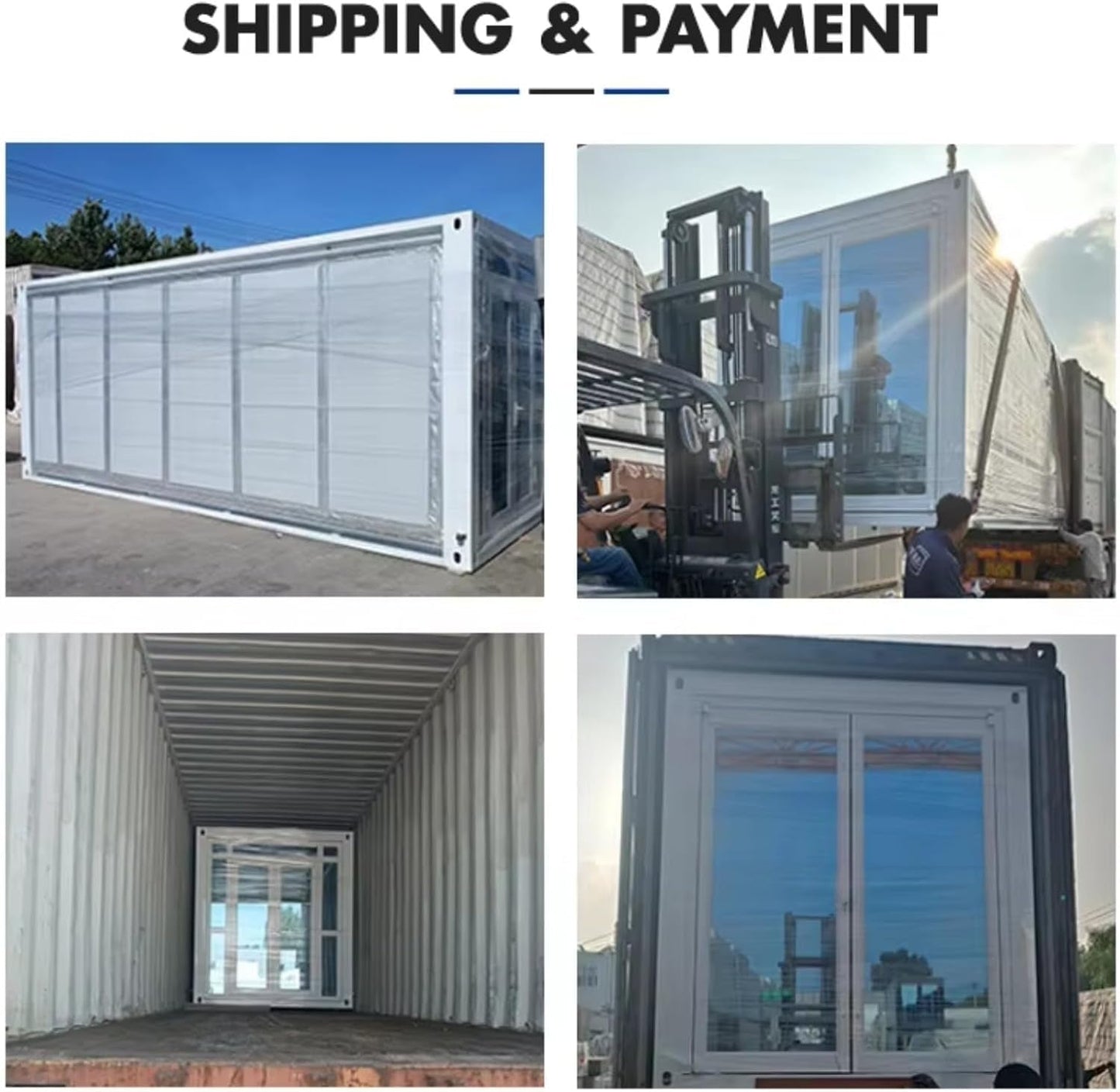 20Ft Foldable Prefab Tiny Home - 2-Bedroom Container Kit with Kitchen & Bath, Perfect for Backyard Retreat, Garden Office or Vacation Rental