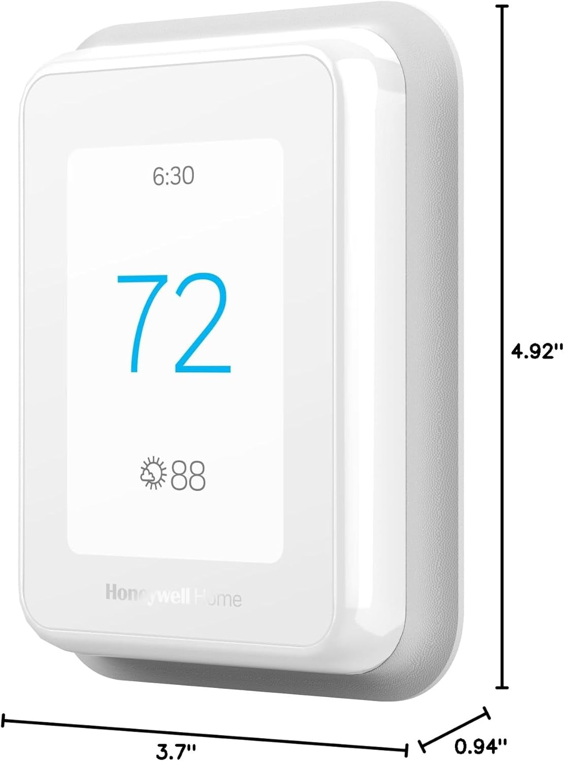T9 Wifi Smart Thermostat with 1 Smart Room Sensor, Touchscreen Display, White