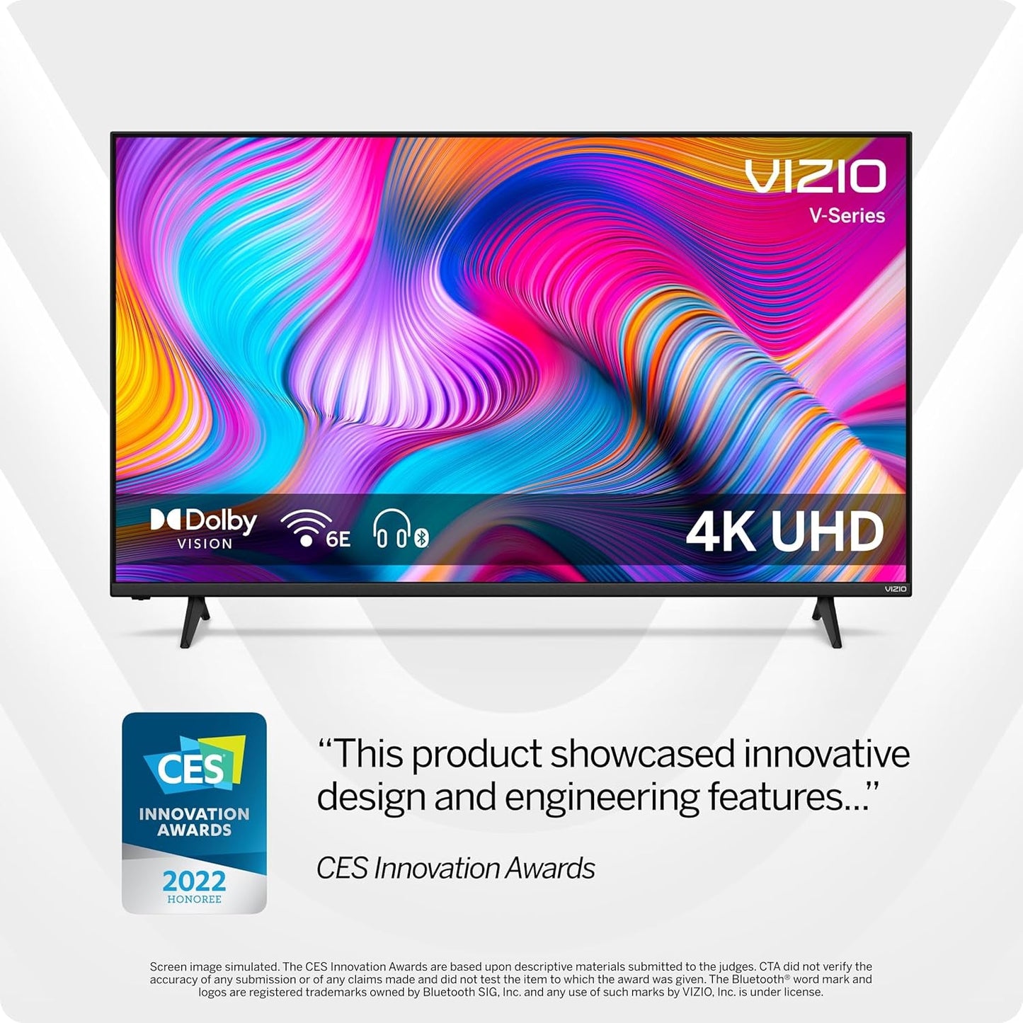 55-Inch V-Series 4K LED HDR Smart TV W/Dolby Vision, Wifi 6E, Bluetooth Headphone Capable, Gaming Engine & Alexa Compatibility, V555M-K01, 2023 Model