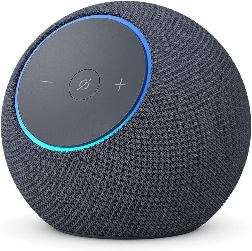 Echo Dot Max Bundle: Includes  Echo Dot Max (Newest Model) | Graphite and Stand with USB-C Charging Ports | Graphite