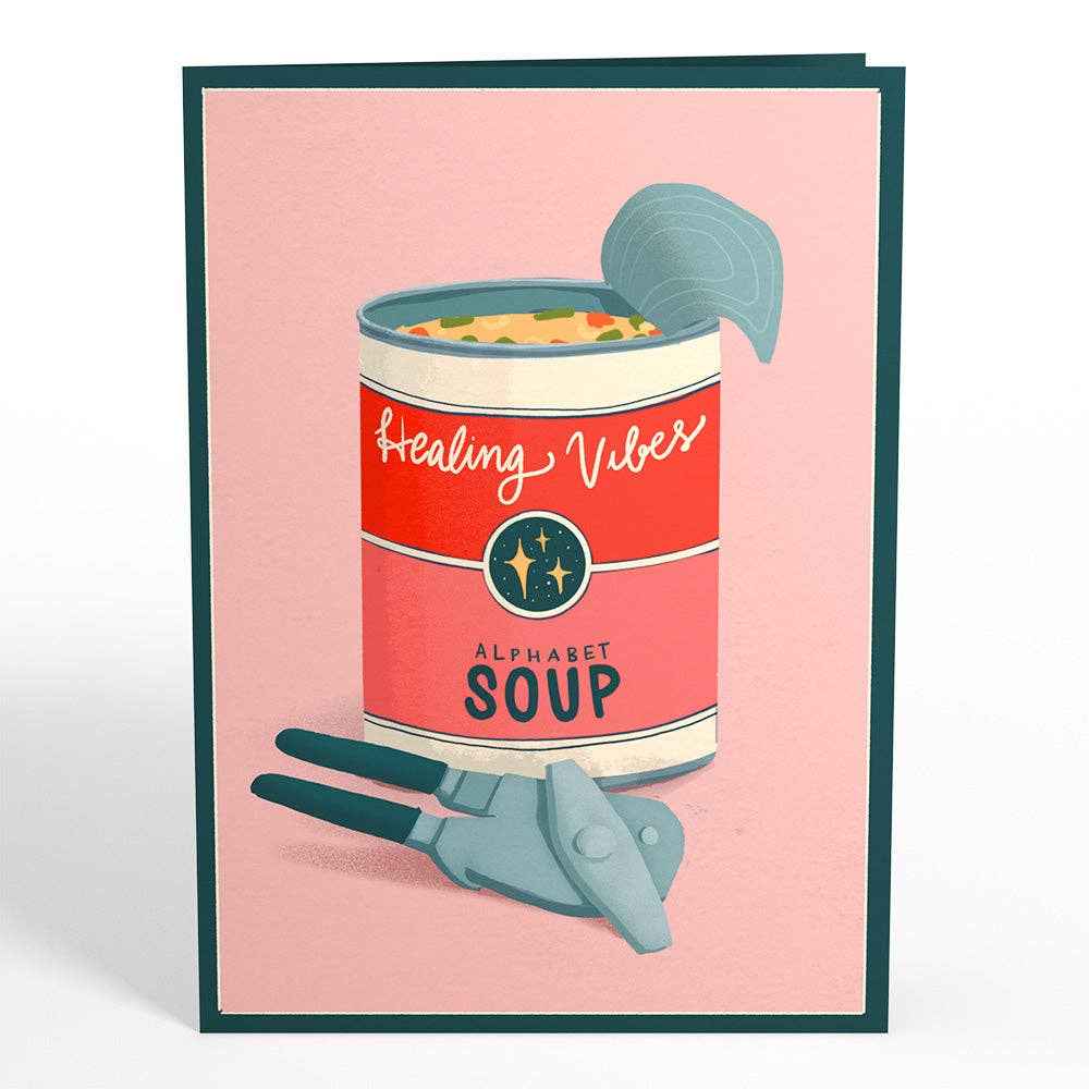 5x7" Get Well Soon Soup Pop-Up Card
