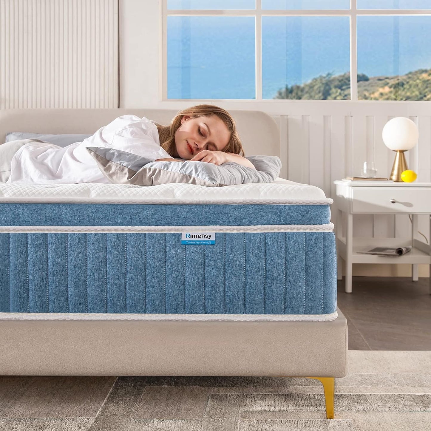 Full Mattress,10 Inch Full Size Mattress in a Box,Individual Pocket Spring Motion Isolation,Soft and Breathable,Back Pain Relief,Colchones Full