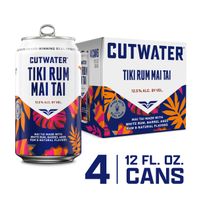 Cutwater Spirits Tiki Rum Mai Tai, 4 Pack 12 Fl Oz...
️